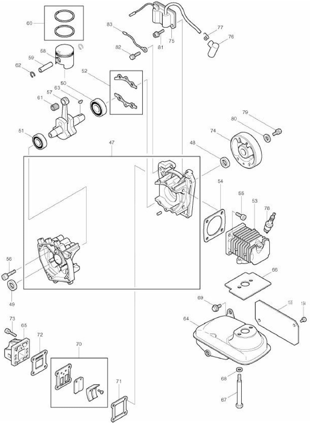 RBL500 Gas Blower Assembly Part 2 By Makita