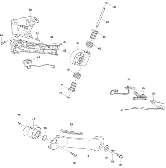 Throttle Assembly Parts For EB5300WH Blower By Makita