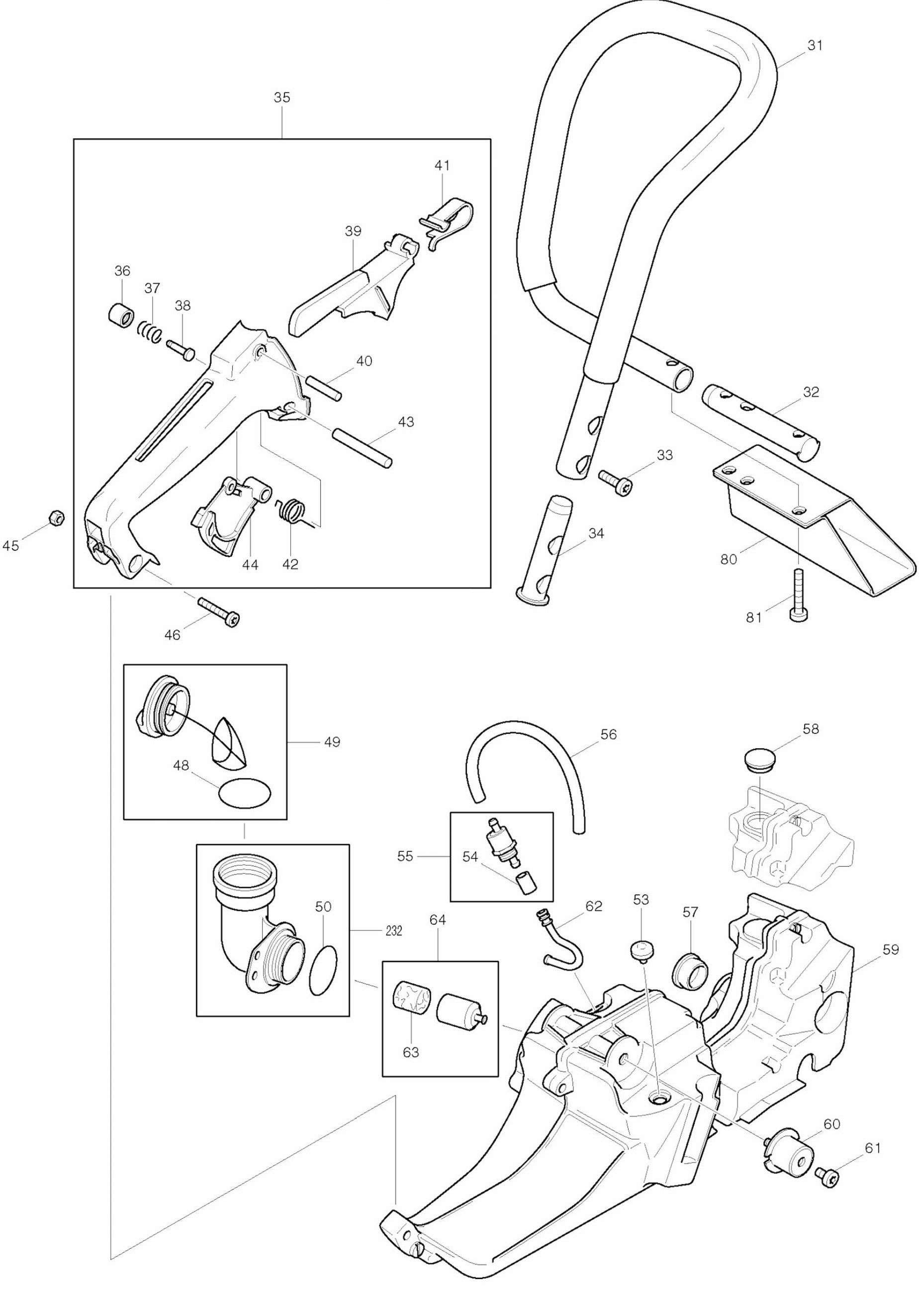 DPC9500, DPC9501 Cutter Assembly part 2 By Makita
