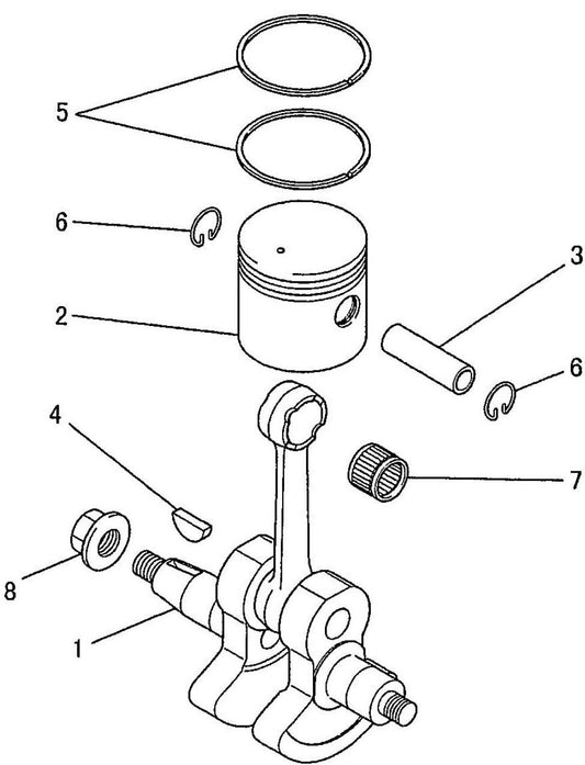 Crankshaft And Piston Assembly Parts For BCM3310 Gas String Trimmer by Makita