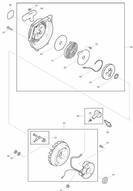 DPC9500, DPC9501 Cutter Assembly part 3 By Makita