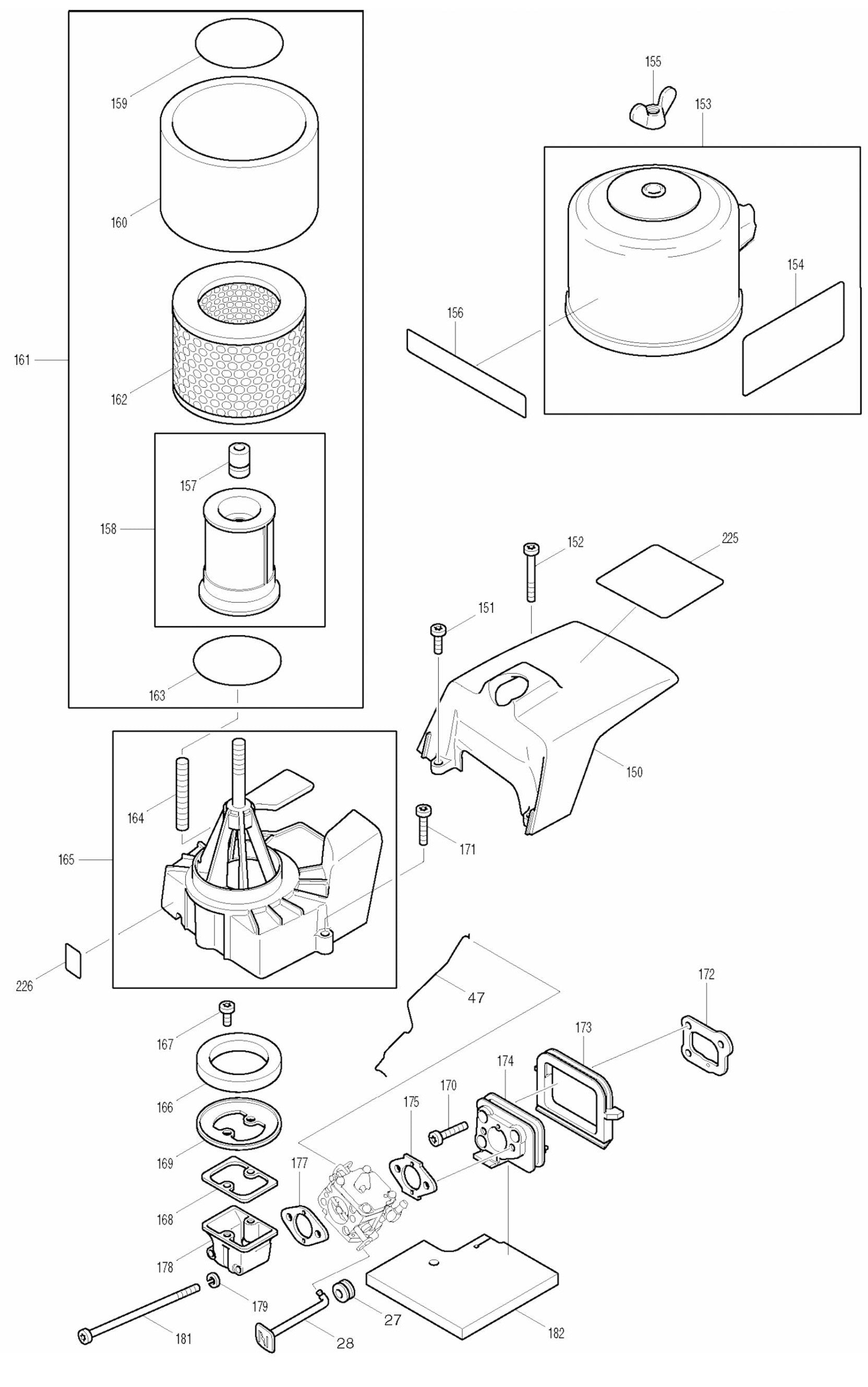 DPC9500, DPC9501 Cutter Assembly part 5 By Makita
