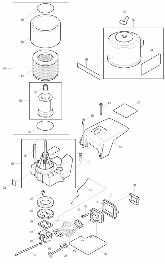 DPC9500, DPC9501 Cutter Assembly part 5 By Makita