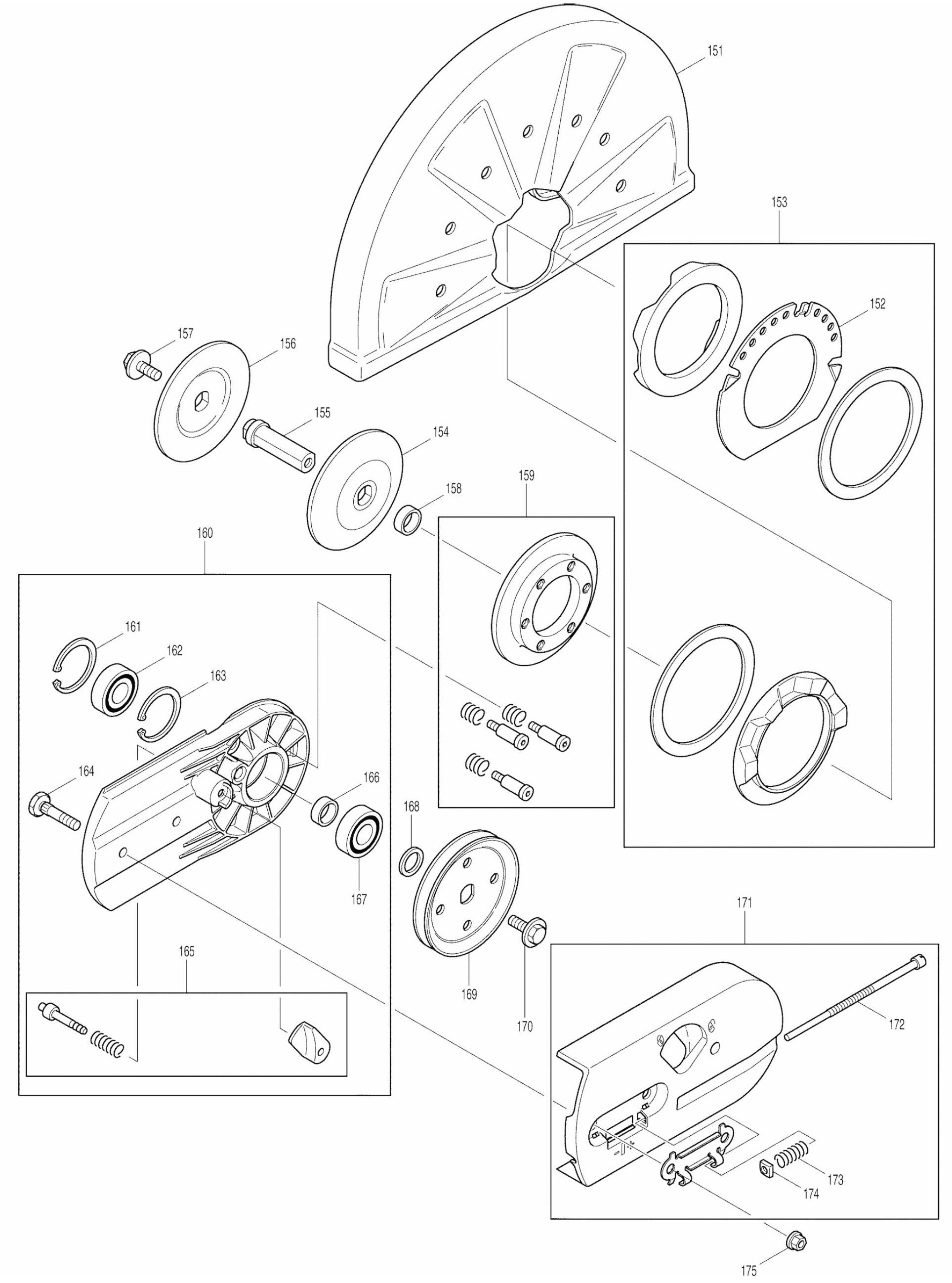 DPC6400 Cutter Assembly part 6 By Makita