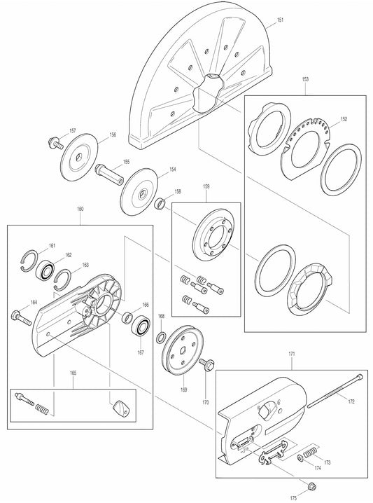 DPC6400 Cutter Assembly part 6 By Makita