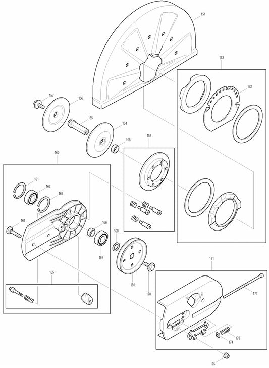 DPC6200 Cutter Assembly parts 6 By Makita