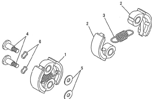 Clutch Assembly Parts For BCM2600 Gas Brush Cutter by Makita