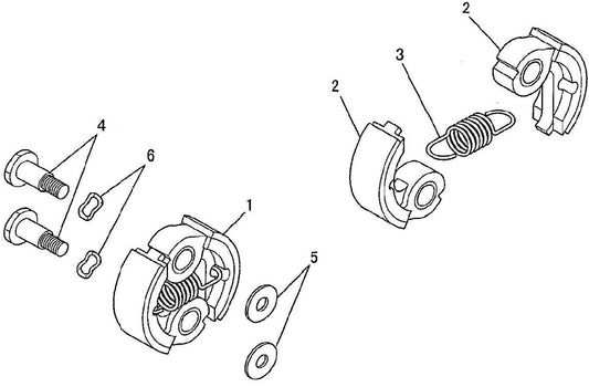 Clutch Assembly Parts For BCM3310 Gas String Trimmer by Makita