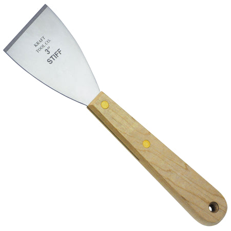 Kraft Tool DW034 3&quot; Stainless Steel Stiff Scraper with Long Handle