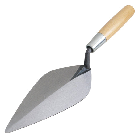 Kraft Tool BL703 10&quot; Narrow London Brick Trowel with Wood Handle