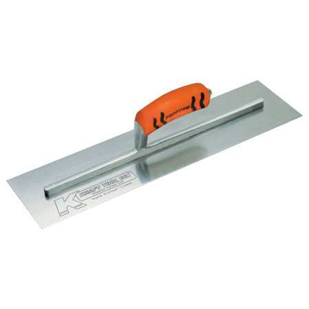 Kraft Tool CF217PF 14&quot; x 4&quot; Carbon Steel Cement Trowel with ProForm® Handle
