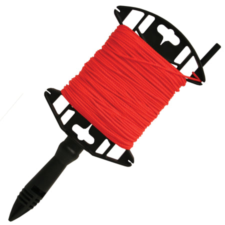 Kraft Tool BC331W Fluorescent Orange Braided Mason's Line - 250' Utility Winder