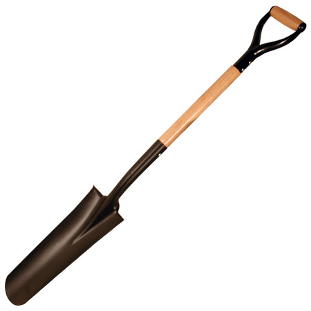 Kraft Tool GG866 Round Blade Drain Spade with &quot;D&quot; Handle