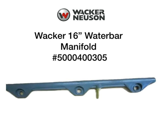 16&quot; Waterbar Manifold for Wacker Neuson WP1550 Plate Tampers 0400305 5000400305