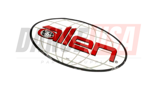 056339 Decal,  Allen Oval 8" X 13.35" White by Allen Enginnering