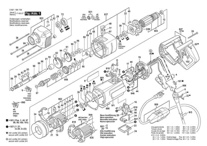 601189739 Bosch Electric Drill Parts Diagram