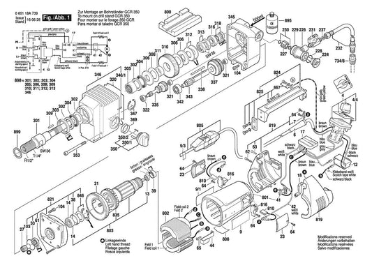 060118A739 Bosch Electric Drill Parts Diagram