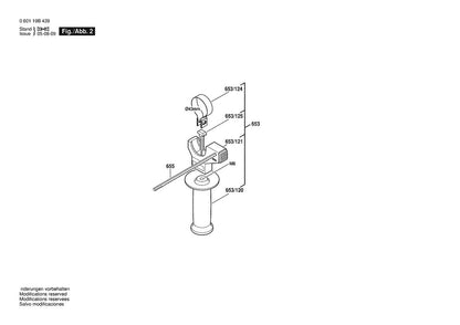 1199VSRK (060119B439) Bosch 1 Bosch Rotary Hammer Parts Diagram