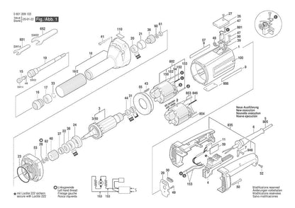 601209139 Bosch Grinder Parts Diagram