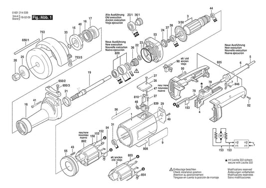 601214039 Bosch Grinder Parts Diagram