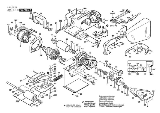 601276739 Bosch Sander Parts Diagram