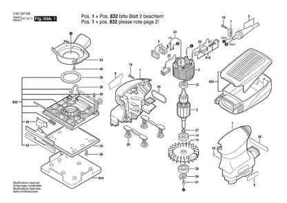 601297039 Bosch Sander Parts Diagram