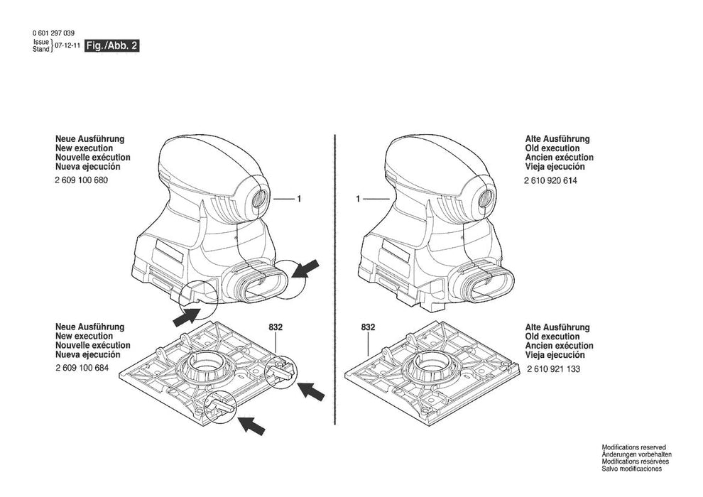 601297039 Bosch Sander Parts Diagram