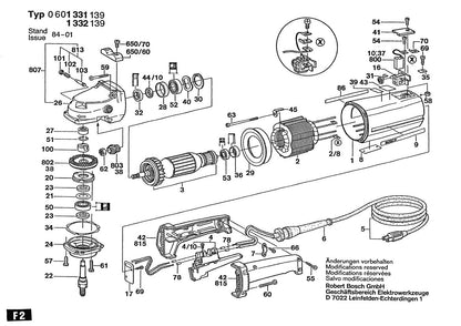 601331139 Bosch Grinder Parts Diagram