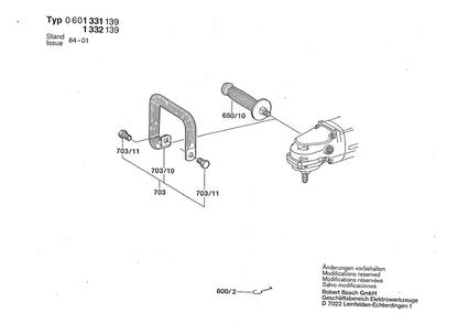 601331139 Bosch Grinder Parts Diagram