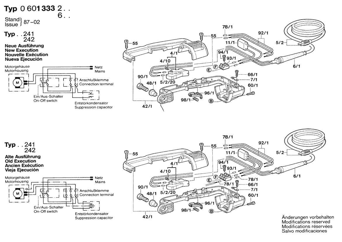 601333260 Bosch Grinder Parts Diagram