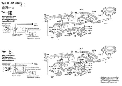 601333260 Bosch Grinder Parts Diagram