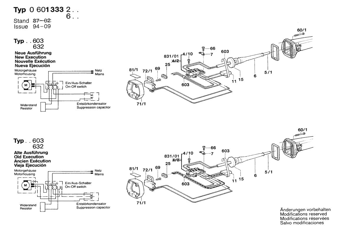 601333260 Bosch Grinder Parts Diagram