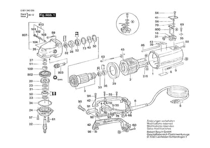 601340039 Bosch Grinder Parts Diagram