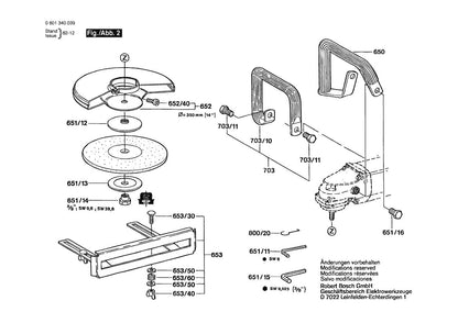 601340039 Bosch Grinder Parts Diagram