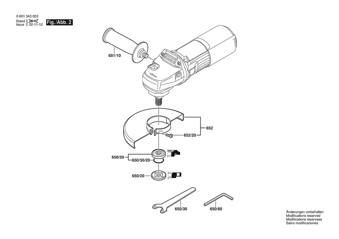 601343039 Bosch Grinder Parts Diagram