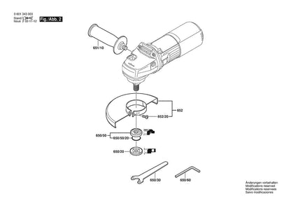 601343039 Bosch Grinder Parts Diagram