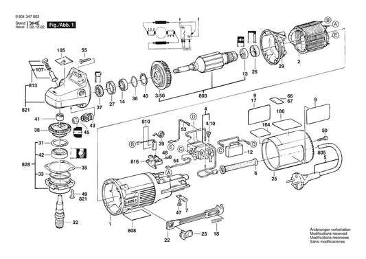 601347039 Bosch Grinder Parts Diagram