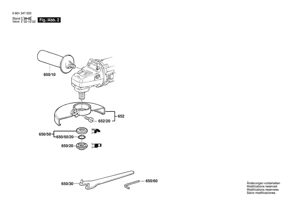 601347039 Bosch Grinder Parts Diagram