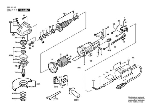 1347A (0601347066) Bosch 4-1 Bosch Grinder Parts Diagram