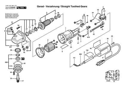 601347271 Bosch Grinder Parts Diagram