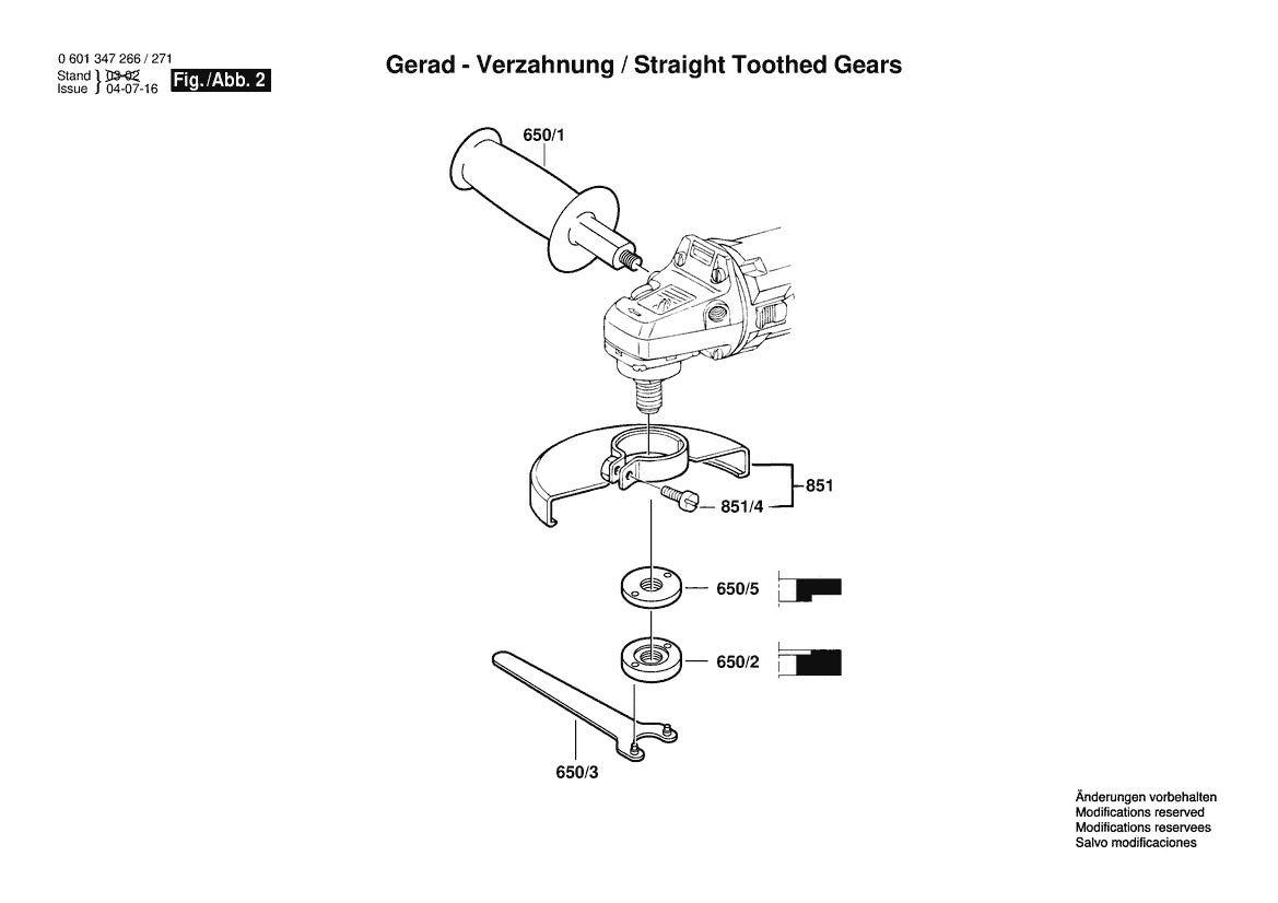 601347271 Bosch Grinder Parts Diagram