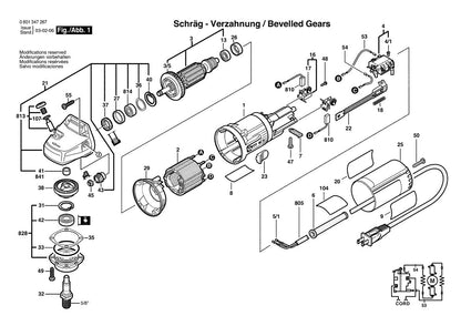 601347267 Bosch Grinder Parts Diagram