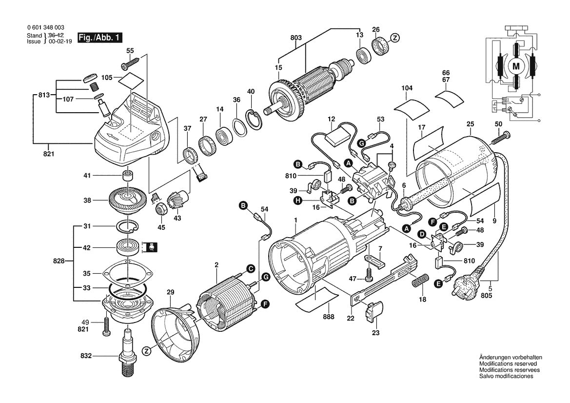 601348039 Bosch Grinder Parts Diagram
