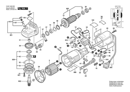 601348039 Bosch Grinder Parts Diagram