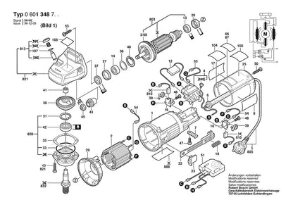 601348739 Bosch Grinder Parts Diagram