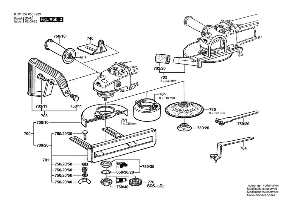 601352003 Bosch Grinder Parts Diagram