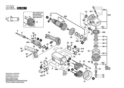 601356060 Bosch Grinder Parts Diagram