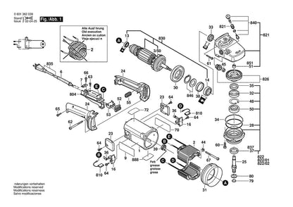601362039 Bosch Grinder Parts Diagram