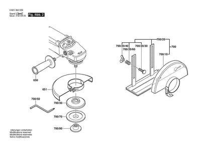 601362039 Bosch Grinder Parts Diagram