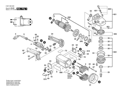 601364039 Bosch Saw Parts Diagram